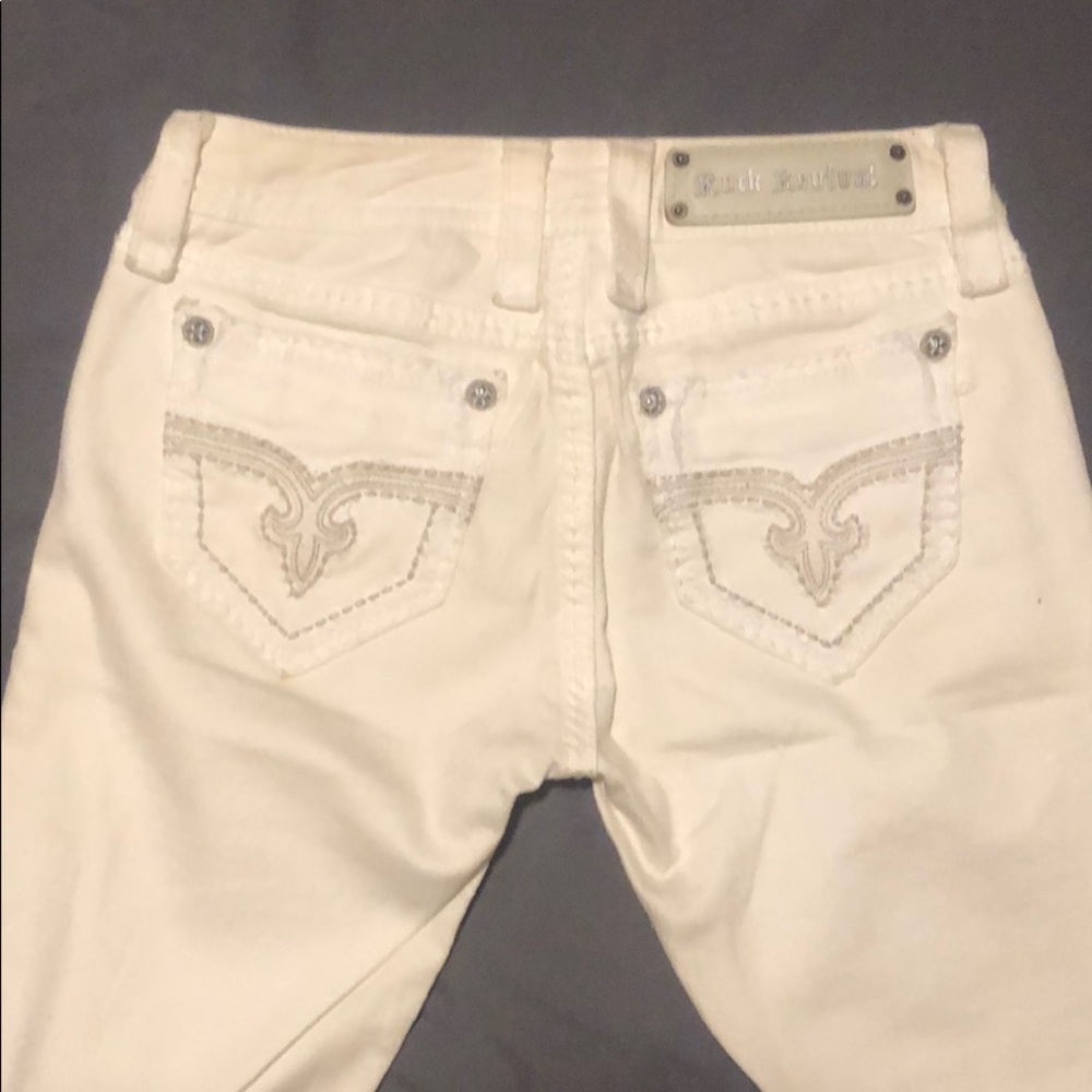 Rock Revival White Jeans size 26